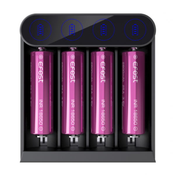 Slim K4 Battery Charger Type-C USB by EFEST